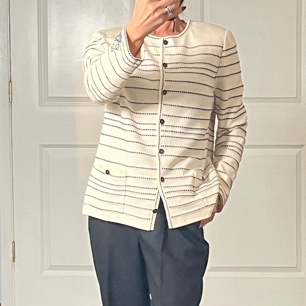 St. John COLLECTION Santana knit ladies jacket size L